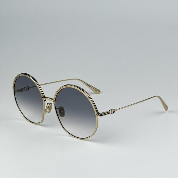 Dior EVERDIOR R1U C0A2 BRAND NEW Sunglasses Gold Gradient Unisex Metal Round - Picture 8 of 11